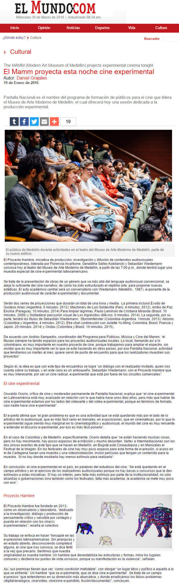 El Mamm proyecta esta noche cine experimental